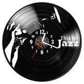 Zegar ścienny z płyty winylowej Jazz 34.14