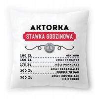 Dla Aktorki Poduszka Na Urodziny Na Prezent Z Nadrukiem Ze Zdjęciem