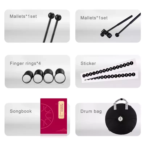 Tongue Drum Mini Ginkgo biloba 6" 11 ton TWG11-6 Hluru-Wangyou + pałeczki na Arena.pl