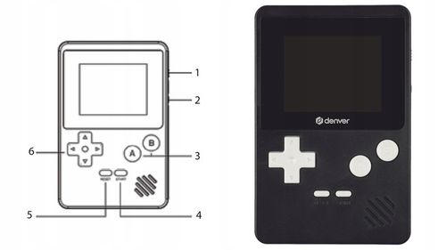 Gamepad z ekranem kolorowy LCD 2,5” DENVER GMP-290 200 gier 320 x 240 na Arena.pl