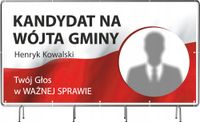 BANER WYBORCZY BANERY WYBORCZE 100x50cm - 10szt. gotowy projekt PLANDEKA