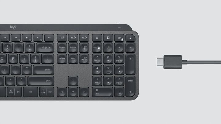 Klawiatura bezprzewodowa Logitech MX Keys układ US'Intl ANSI zdjęcie 2