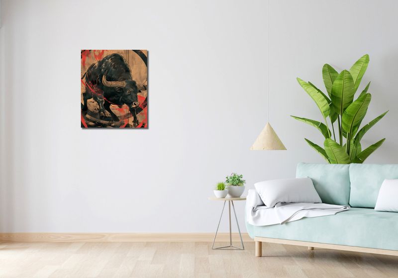 Obraz 50x60cm Bycza Niezłomność zdjęcie 2