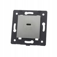 WKŁAD ŁADOWARKI GAN 45W USB SREBRNY LIVOLO