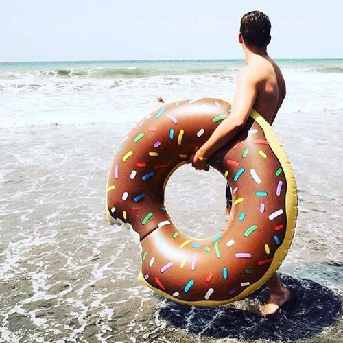 KOŁO DMUCHANE DONUT BRĄZOWE PLAŻOWE PĄCZEK na Arena.pl
