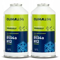 CZYNNIK GAZ KLIMATYZACJI CLIMAPRO 3w1 2x 170g NAPEŁNIANIE KLIMY AUT Z R134a