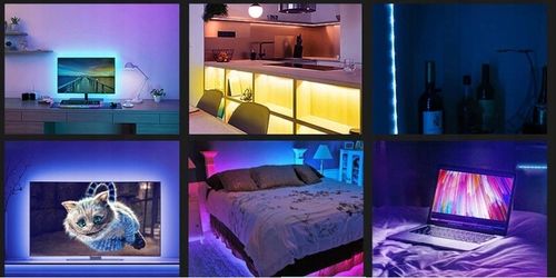 Taśma LED TV Telewizora Podświetlenie RGB USB Pilot Aplikacja na Arena.pl