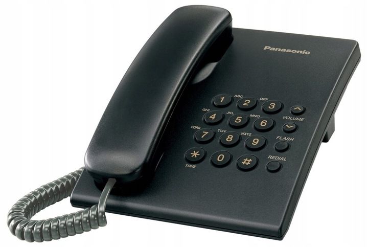 Panasonic KX-TS500 Telefon stacjonarny Czarny zdjęcie 1