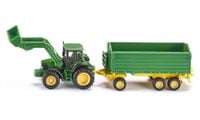 2X SIKU FARMER Traktor John Deere z przycz/ładow.1843