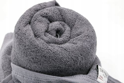 RĘCZNIK KĄPIELOWY DUŻY RĘCZNIK HOTELOWY BAWEŁNIANY GRUBY 906 SZARY na Arena.pl