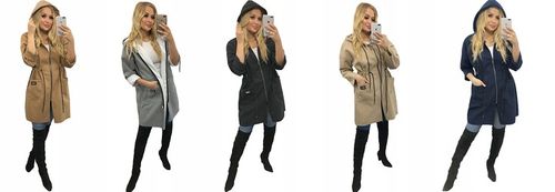 PŁASZCZ 2w1 BLUZA Z KAPTUREM oversize KURTKA na Arena.pl