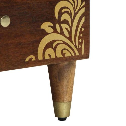 Szafka Nocna z szufladą 2 pcs miodowy brąz 40 x 33 x 46 cm na Arena.pl