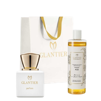 Glantier 415 Zestaw: Perfumy Premium Olejek Torba