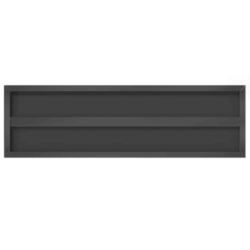 Półki ścienne, 2 szt., 100x30x3 cm, czarna stal nierdzewna na Arena.pl