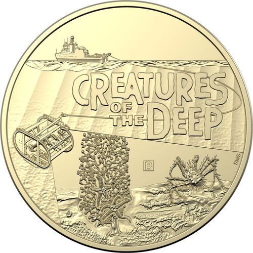 Zestaw 4 monet: Creatures of the Deep Brąz Aluminiowy 2023 Mintmark & Privy Mark na Arena.pl