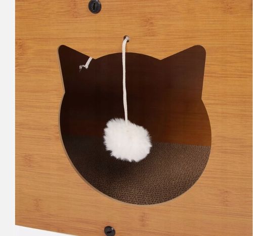 DRAPAK DLA KOTA KARTONOWY DOMEK BUDKA DRAPANIE TEKTUROWY LEGOWISKO Z PIŁKĄ na Arena.pl