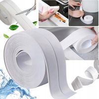 2X TAŚMA USZCZELNIAJĄCA DO WANNY BRODZIKA PVC WODOODPORNA 22mm x 320 cm