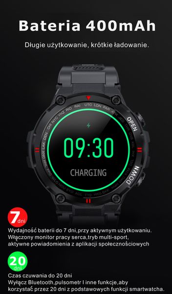SMARTWATCH MĘSKI GRAVITY GT7-2 - WYKONYWANIE POŁĄCZEŃ (sg016b) zdjęcie 12