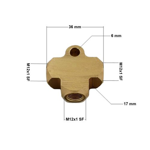 TPS-4 - Trójnik przewodów hamulcowych 3x M12x1 SF na Arena.pl