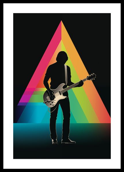 Plakat 30x45cm Pryzmat przez Gitarę zdjęcie 3