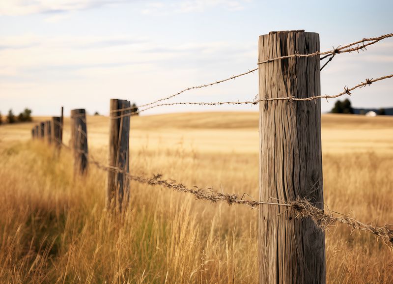 Plakat 18x13cm Płot na Polu zdjęcie 1