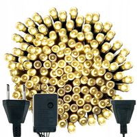 Lampki choinkowe 1000 LED 67m z programatorem białe ciepłe (1607)
