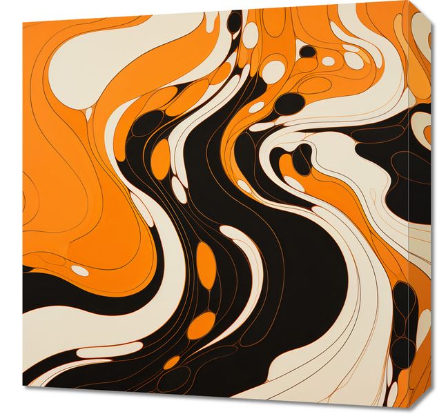 Obraz 50x50cm Tańczący Atrament zdjęcie 1