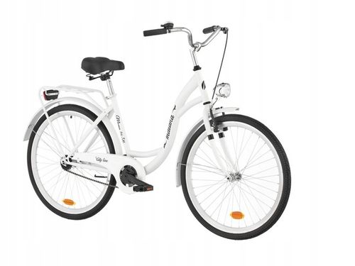 Rower miejski INDIANA Moena 26 cali damski Biały na Arena.pl