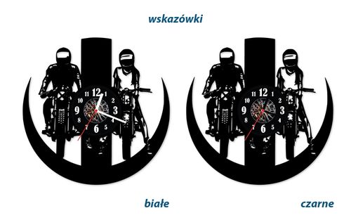 Zegar ścienny z płyty winylowej 287.13 Para na motocyklach na Arena.pl