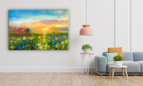 OBRAZ NA PŁÓTNIE 058 Łąka 40x30cm na Arena.pl