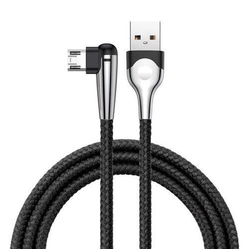 Kątowy kabel micro USB Baseus Sharp Bird 1.5A 2m (czarny) na Arena.pl