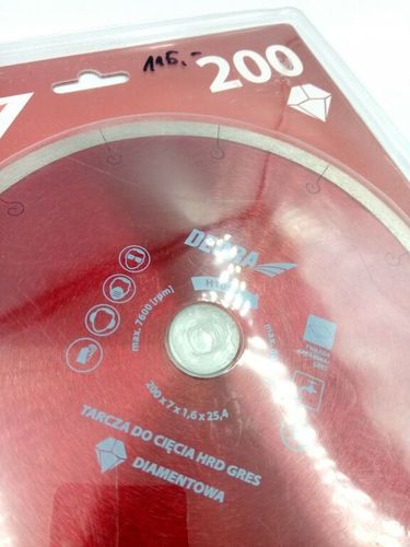 DEDRA TARCZA DIAMENTOWA HRD GRES 200/25,4MM H1065E na Arena.pl