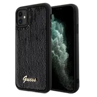guess guhcn61psfdgsk iphone 11 / xr 6.1 czarny/black hardcase sequin
