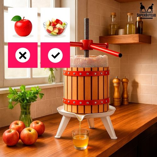 PRASA ŚRUBOWA RĘCZNA do OWOCÓW WINA SOKÓW OLIWY 18 L WYCISKARKA na Arena.pl