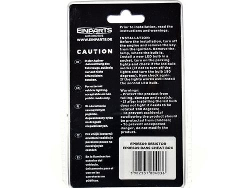 BLISTER 2pcs BA9s EPRES09 CANBUS CHEATBOX na Arena.pl