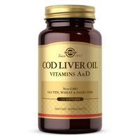 SOLGAR Cod Liver Oil - Vitamins A&D Tran dorszowy Witaminy A i D (250 kaps.