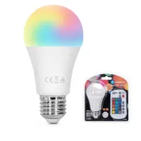 Żarówka LED A60 E27 8W=60W 806lm RGB+W (3200k) + Pilot