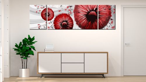 Obraz Drukowany 170X50 Czerwone Dmuchawce 2 na Arena.pl