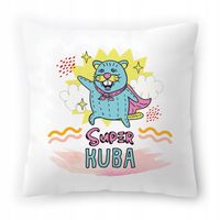 Poduszka Dla Kuby Na Urodziny Ze Zdjęciem Na Prezent Biała 40X40 Cm