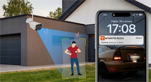 BEZPRZEWODOWA KAMERA WIFI ZEWNĘTRZNA 4Mpx TUBA APLIKACJA TUYA DVS TUBOWA na Arena.pl
