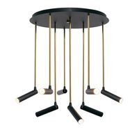 Salonowe tuby metalowe LARS 11085805 LED 32W kierunkowy plafon czarny