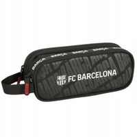 Piórnik Szkolny Podwójny FC Barcelona Logo Saszetka Czarny Zamek 25/26