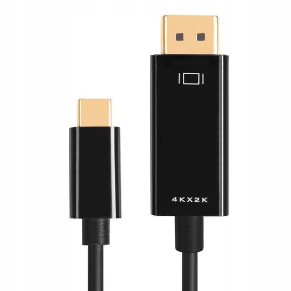 Kabel USB C do Display port Przejściówka adapter DP 4K Thunderbolt 1,8M zdjęcie 2