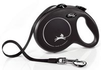 flexi new classic smycz taśma l 5m czarna