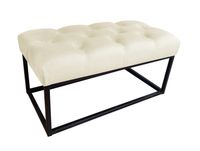 Ławka CHESTERFIELD LOFT MG50 pufa podnóżek metal