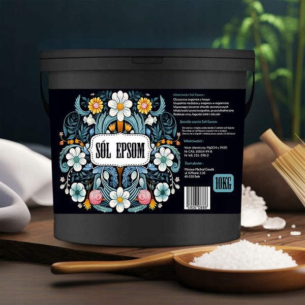 SOL DO KAPIELI MASAŻU SIARCZAN MAGNEZU EPSOM MAGNEZOWA 10KG ZDROWOTNA SPA zdjęcie 9