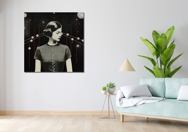 Obraz 100x100cm Planety i Księżyce zdjęcie 2