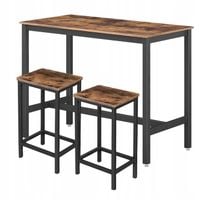 STÓŁ kuchenny barowy zestaw HOKERY taborety DO JADALNI DO KUCHNI