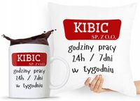 Zestaw Poduszka + Kubek Dla Kibica Prezent Z Nadrukiem Ze Zdjęciem