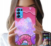 ETUI DO OPPO RENO5 4G 5G - SŁODKIE DONUTY Z LUKREM W TLE + SZKŁO